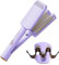 DSXVJHD Hair Waver Crimper Hair, 32mm Deep Waver Hair Curler for Women, French Wave Curling Iron with 4 Temperatures, Anti-Scald Curling Wand for Short, Long, Fluffy, Waves, Straight (Purple)