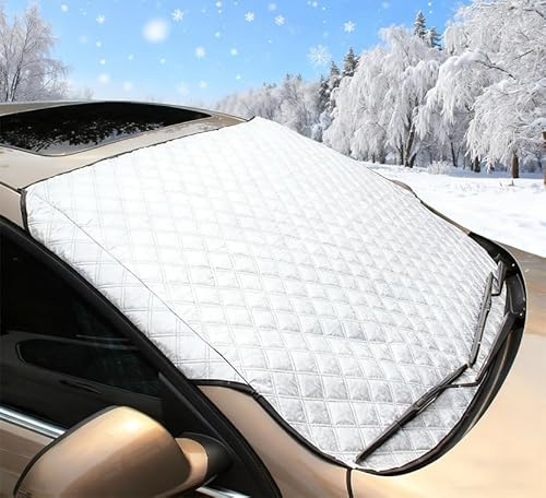 WENINETIES Copertura Parabrezza Auto per Mercedes-GLC 300e 2025 2024, Copri Parabrezza Auto, Visiera Parasole per Finestrini Auto, Protezione Antigelo, Sole e Raggi UV