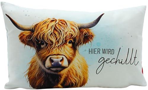 Dekorativa kuddar – soffkudde, gosig kudde som dekorativ kudde – kudde – djurkudde, resekudde, kudde buffelkudde, – här blir du chillerad – L/B/H ca. 40 x 13 x 23 cm, 100 % bomull.