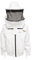 Imkerjacke weiß Deluxe runder Hut - BeeFun®: XXXXL
