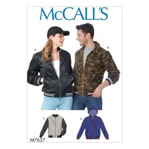 McCalls Schnittmuster 7637 Jacken, Hoodies XM (SML-MED-LRG)