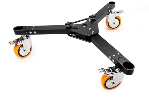 PROAIM Anchor Heavy-Duty Studio Camera Dolly per treppiedi pesanti, Jib e gru. Carico utile fino a 500 kg/1100 libbre. Compatibile con binari. Design pieghevole (DL-ANCR-02)