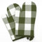 Set di guanti da forno, 2 guanti da forno a quadretti verdi, in 100% cotone, pratici, guanti da cucina, resistenti al calore