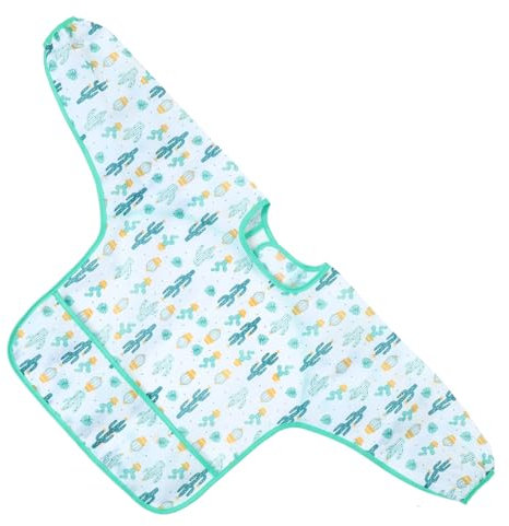 Abaodam Lätzchen Mit Langen Ärmeln Wasserdichter Babylatz Für Kleinkinder Wiederverwendbar Verstellbar Für Beikost Schützt Vor Schmutz Und Flecken Mahlzeiten