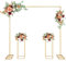 ybaymy Metal Arch Stand Arch Background Frame Set Wedding Arch Backdrop 2.2x2.2 M for Weddings, Birthdays, Ceremony, Party Decorations