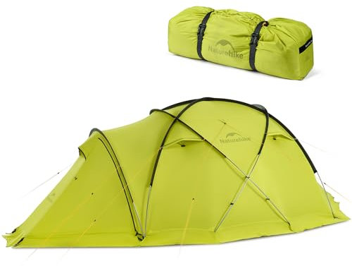 Naturehike Hochgebirgszelt für 3 Personen Vierjahreszeiten geeignet Outdoor Camping Zelt leicht und langlebig wasserfest ideal für Wanderungen und Abenteuer in der Natur