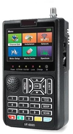 Digital Satellite Finder VF-6900P HD Digital Satellite Finder DVB-S/DVB S2 Sat Finder Meter SatelliteTV Receiver Tuner for Adjusting Sat TV Dish(VF6900)