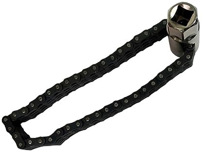 CHILDWEET Abschnitte Doppelkette Ölfilterschlüssel Werkzeug Entfernungswerkzeug Für Auto Motorrad Fahrrad