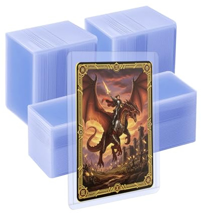 Wigearss 100 Pezzi Rigidi Card Sleeves Bustine Protettive Custodie Protettive Carte per YuGiOh, Pokemon, Ultimate Guard, MTG