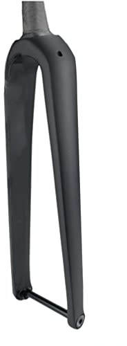 KJHFD Cykelgaffel Full Carbon Fiber Rigid 700c Road Avsmalnande 29'' Mountain Thru Axle 12x100mm Skivbroms (Färg: Mattsvart)