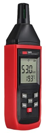 Portable Digital Hygrometer Handheld Temperature Humidity Meter with Dew Point Sensor LCD High Precision(TA8171-T-H)