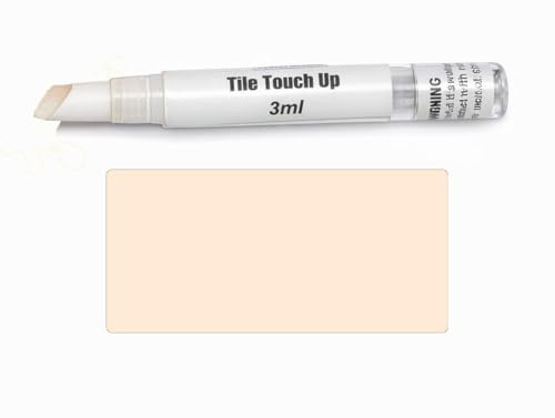 V-Fix Tile Touch Up Paint Pen – Scratch & Chip Repair for Ceramic & Porcelain Tiles, Water-Based - 3ml (Light Cream)