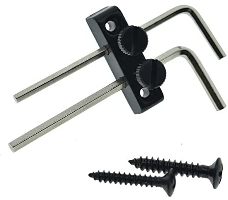 Inbusschlüssel von Kaish für Gitarre, Bass, Kopfplatte, Schlüsselhalterung für Floyd Rose Tremolo, schwarz