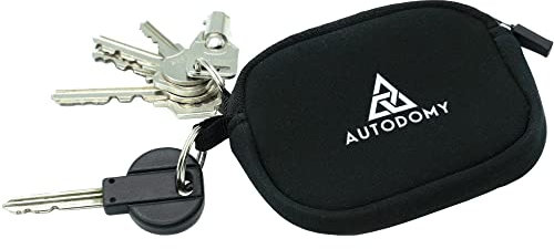 Autodomy Llavero Moto de Neopreno con Anilla Interior y Exterior | Llavero Cartera Moto Premium Impermeable para Moto, Scooter, Quad y Coche | Funda Llaves Motocicleta Resistente y Práctico