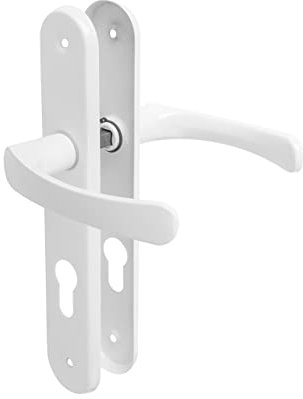 ADGO Poignée de porte pour l'insert de porte biscuit 72 gauche droite poignée de porte poignée de porte poignée de porte poignée en aluminium acier galvanisé (blanc)