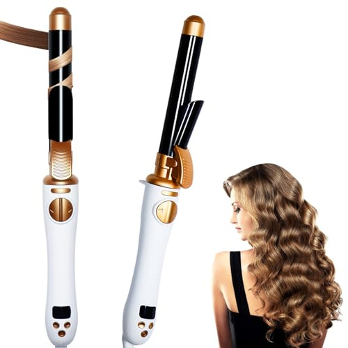 Großcat Rizador de Pelo Automático, rizos y ondas de 25 mm, Plancha Rizadora de Pelo con 14 Ajustes de Temperatura, 1 hora de apagado automático, Rotación de 360