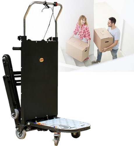 RoyceBee Electric Stair Climbing Dolly, 2980W Electric Stair Climbing Hand Truck, 1102lbs Max Load Capacity, Turnable Stair Climber Hand Trucks with Telescopic Handle for Moving Furniture