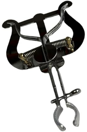 Supporto per fogli di strumenti in ottone morsetto regolabile per trombone tromba corno presa sicura pratica di prova portatile pieghevole Music Stand Strumenti a fiato