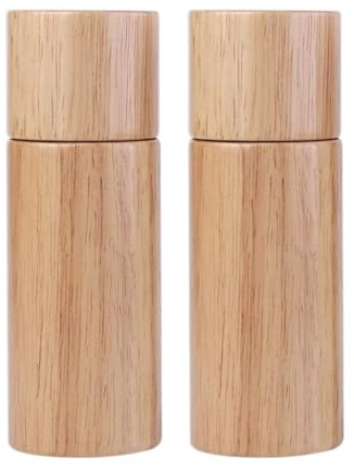 Manual Chili Pepper Mills Salt and Grinder Set Wooden and Mill with Adjustable Coarseness for Home and Pepper Grinder Set