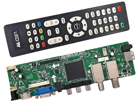 LCD-TV-Leiterplatte (PCB/Motherboard), kompatibel mit ZS.S663.A01R00, Digitalstandard DVB-T2, DVB-S2, TNT, TV-Ersatzteil(1680X1050)