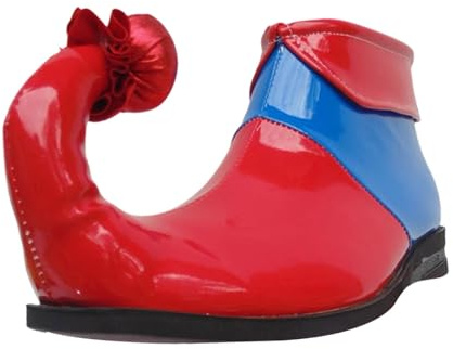 Générique Zapatos de payaso para hombre, zapatos de disfraz: zapatos mágicos de cuernos, diseño divertido extravagante, espectáculo teatro de cómica, carnaval, Halloween, para adultos, turquesa, 41 EU
