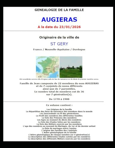 AUGIERAS Généalogie, Profils et Arbres
