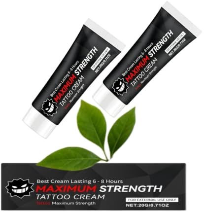Crema per tatuaggio, cura prima e dopo tatuaggio, rimozione dei capelli laser e piercing, sicuro e delicato idratante e lenitivo per un'esperienza confortevole crema anestetica tatuaggio crema