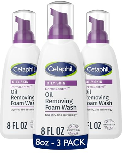 Cetaphil Pro Oil Removing Foam Wash, 8 Fluid Ounce (Pack of 3)