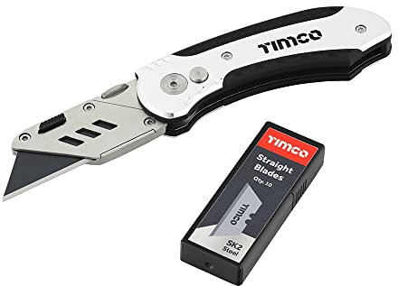 TIMCO Folding Utility Knife & Blades - 60 x 19 x 0.6-1 Pack
