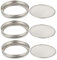 VILLCASE Keimglas Deckel, 3 Stück Sprossengläser Deckel, Sprossen Mesh Sieb Edelstahl Sprießen Bildschirm für Zuhause Sprösslingen Einmachgläser 86mm