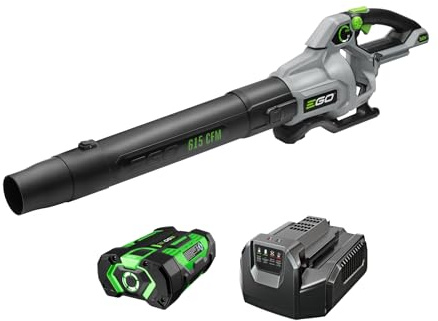 EGO POWER+ Leaf Blower, Cordless Electric 615 CFM, Includes 56V 2.5Ah Battery and Charger - LB6151