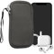 kwmobile Handytasche für Smartphones M - 5,5 - Neopren Handy Hülle Stone Dust - Handy Tasche 15,2 x 8,3 cm Innenmaße
