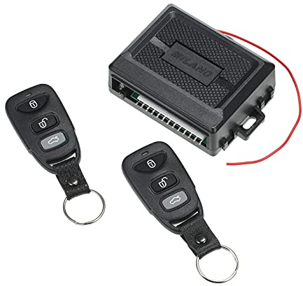 Shkalacar Cierre Centralizado Universal Coche, Cerradura de Puerta Sistema de Entrada Sin Llave Inmovilizador de Coche Kit Central Remoto Automático con Caja de Control