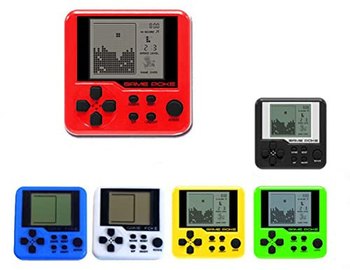 BSTCAR Console di gioco portatile retrò con 23 giochi, mini console di gioco portatile, portatile, tascabile, per bambini e adulti, 1 confezione da 1 colore casuale