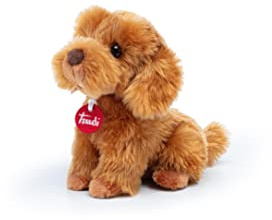 Trudi Caniche Toy Oliver Assis Peluche Chien, Cadeau de Noël et d'anniversaire | 15x20x18cm Taglia S | Chiens en Peluche Classiques | modèle22332