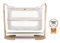 NiniPod Cuna para bebé, columpio, cuna plegable para niños, color blanco