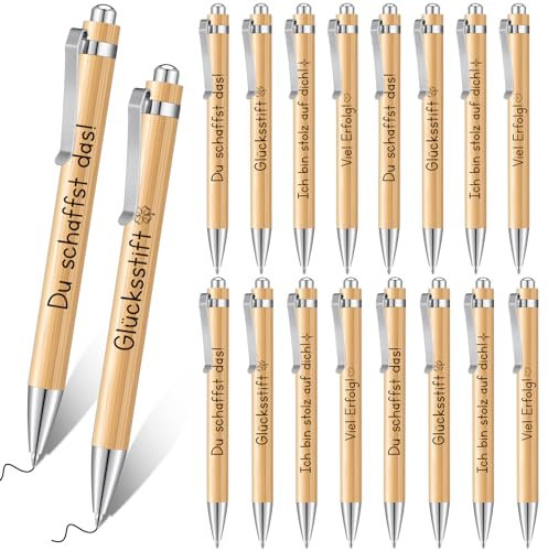 Tenare 16 Stück Abschiedsgeschenk für Lehrer Dankeschön Geschenke Einziehbare Kugelschreiber Druckkugelschreiber Motivation Stifte mit Spruch Kollegen Mitarbeiter Klassenkamerad Büro Kindergarten