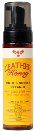 LEATHER Honey Suede Cleaner: Non-Toxic Suede & Nubuck Care, Since 1968. Clean and Restore Suede & Nubuck Shoes, Boots, Jackets, Uggs, Bags, Purses and More. Safe for Any Color & White