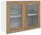 vidaXL Hängeglasschrank Lyon Artisan-Eiche 80x31x60 cm Holzwerkstoff