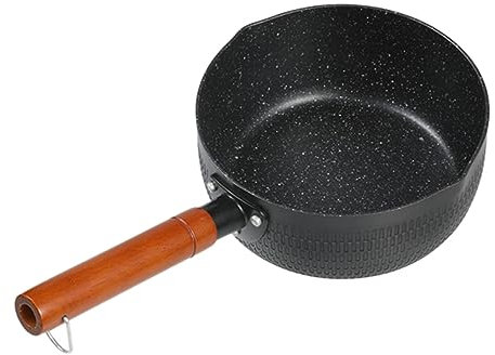 OKUMEYR Stone Milk Pot Non-Stick Milk Cooking Pot 36.8X18X12Cm Aluminium Stone with Ergonomic Handle Healthy Stewing Chicken and Cooking Porridge