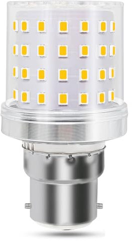 Tupolife 9W B22 Bajonett LED Leuchtmittel Ersatz 80W, B22d Kompakt G45 A15 Kleine Warmweiß 3000K 820lm Extra Hell, B22d Sockel LED Glühbirne AC100-265V Nicht Dimmbar, 1 Stück