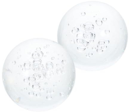 NULYLU 2pezzi Palline Di Cristallo Per Fontana Globi Decorativi Feng Shui Per Fontane Da Accessori Per Acquari e Paesaggi Rocciosi Effetto Luce Incantevole