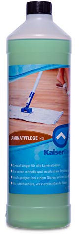 KaiserRein Laminat-Reiniger & Laminatpflege HG Bodenreiniger Konzentrat 1L als Unterhalts- Reiniger und Grund-Reiniger reinigt & pflegt den Boden
