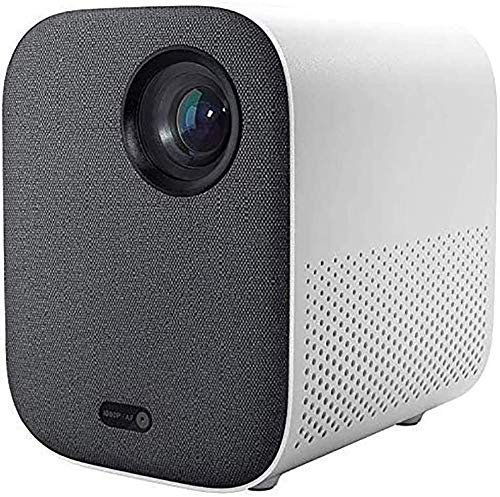 Xiaomi Mini Proyector, Mi Inteligentes Portátil Soporte Proyector 1080P Máximo 200 Pantalla 30000 Horas Vida Lámpara LED Proyector Vídeo Promedio lúmenes ANSI 500, USB/HD/SD/AV/VGA para Cine en Casa
