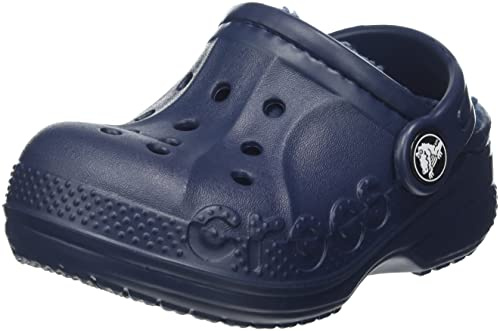 Crocs Unisex Niño Baya Lined Clog K Zueco, Navy/Navy, 29/30 EU