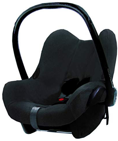 BAMBINIWELT Sommerbezug Schonbezug Bezug aus Frottee kompatibel mit Maxi Cosi CabrioFix (dunkelgrau) + GRATIS KP