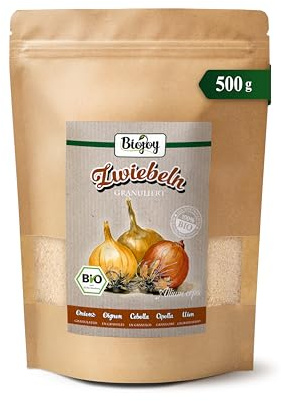 Biojoy Cebolla granulada BIO (500 g), Cebolla seca, sin aditivos (Allium cepa)