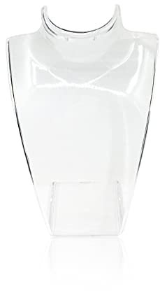 siduytin Acrylic Jewelry Holder Portable Pendant Earrings Mannequin Bust Display Stand Shopping Mall Storaging Organizers, transparent