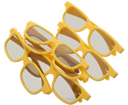 JOINPAYA Lot De 6 Lunettes 3D pour Le Cinéma Et Les Voyages pour Garçons Et Filles Confortables Et Stéréoscopiques en Plastique