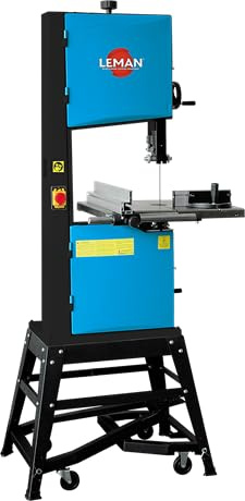 LEMAN - Sega a nastro professionale per legno SRU356 con volano da 356 mm, lama 2630 mm e motore 1100 W